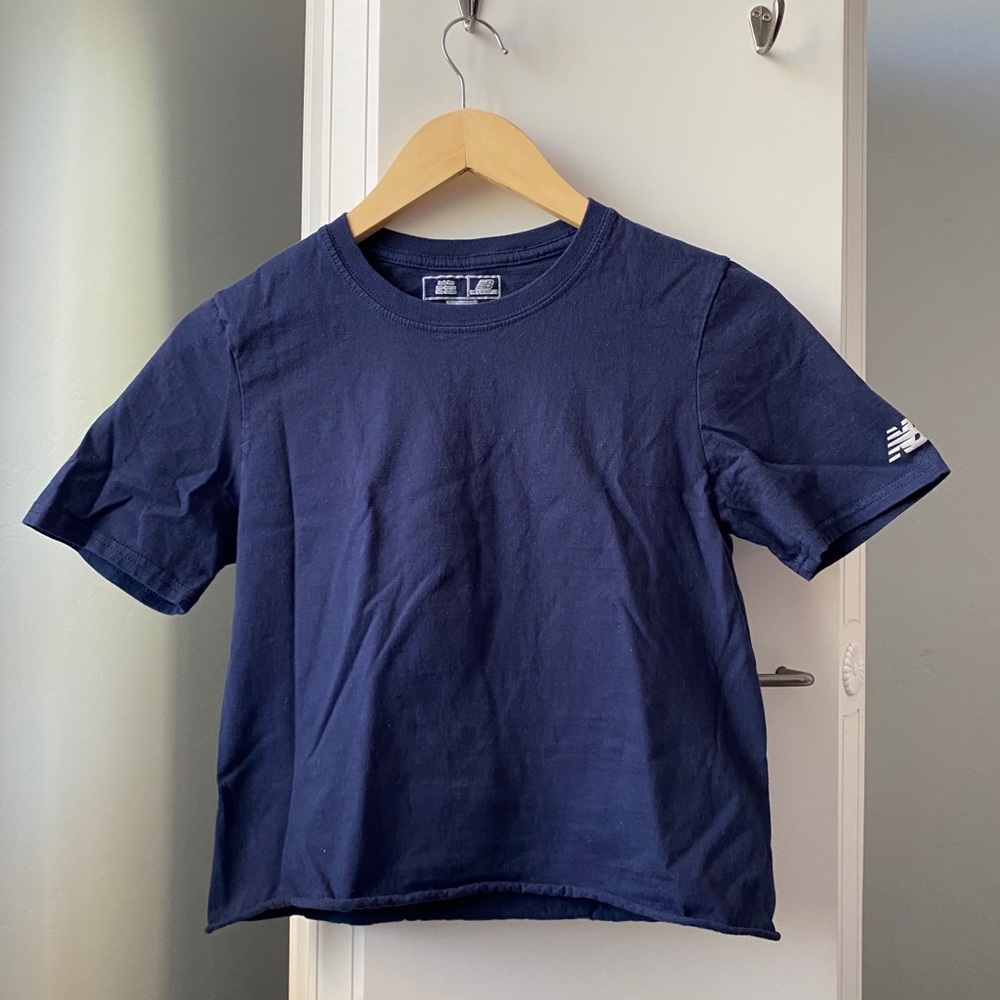 Navy blue crop top